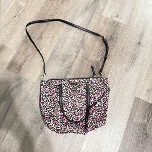 Kate Spade Dawn Park Avenue Floral Nylon Shoulder Bag